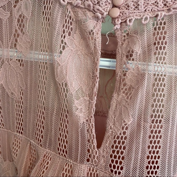 Soho pink mesh floral blouse Size XS - Picture 12 of 16